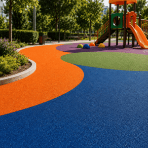EPDM Kauçuk Zemin Kaplama | Park, Bahçe ve Çocuk Oyun Alanları İçin Güvenli Çözüm