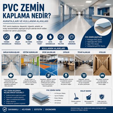 PVC Zemin Kaplama Nedir Avantajları ve Kullanım Alanları